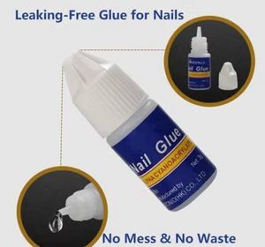 Set of 200+ 5 press on Nail Tips with Glue