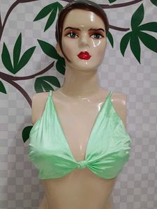 (100)Mint Green Triangle Bralette