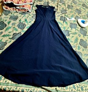 Elegant Navy Blue Maxi Dress