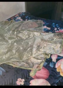 Pure jimmi choo saree with stitched blouse upto 42