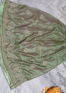 Yellow and Green Rajputi Dress