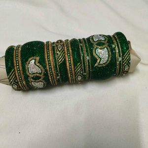 Beautiful Green Bangles Set