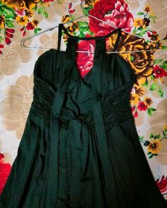 Chic Black Ruffled Mini Dress
