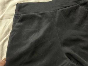 Chic Black Satin High-Waisted Shorts