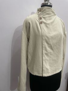 Elegant Button-Down Corduroy Jacket