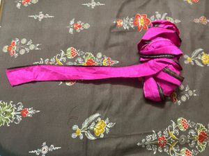 plain pink saree /lahengas lace