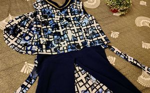 Elegant Navy Blue Ethnic Gown