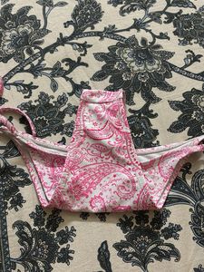 Pink Paisley Bikini Bottom