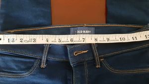NAVY BLUE JEGGINGS with hand-painted back pockets