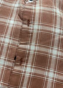 Pink Plaid Button-Up Shirt