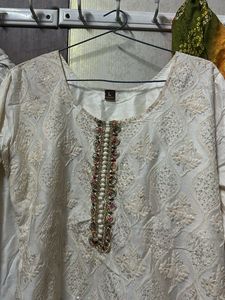 Elegant Chikankari Kurta Set with Dupatta