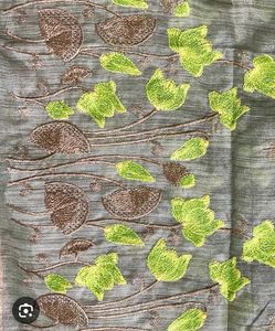 silk embroidery work sare