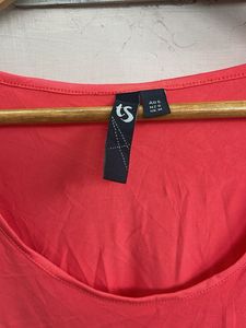 Coral Sleeveless Flowy Top