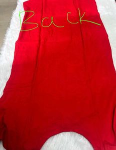 Red Embroidered Kurta Set