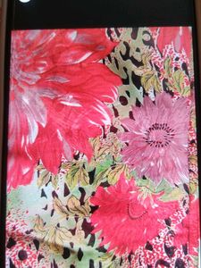 Vibrant Floral Print Saree