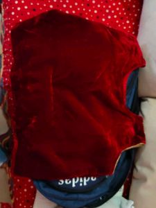 Maroon Velvet Embroidered Blouse