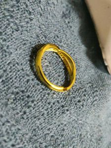 925 Elegant Gold plated Band Ring