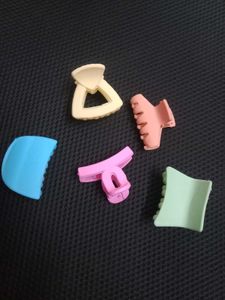 Cute Pastel Hair Claw Clips Set