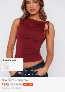 SAVANA Tie-up y2k top