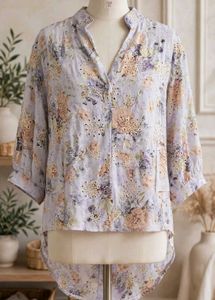 Floral Print Broderie Kurta