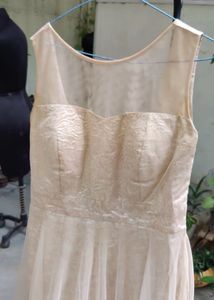 Trendy Divva Net &amp; Silk Party Gown