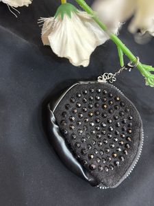 Black Studded Pouch