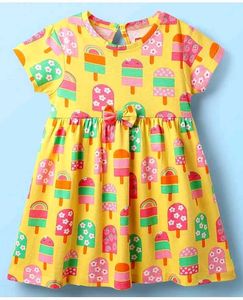🍦 Ice Cream Print Summer Dress