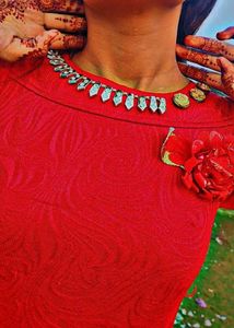 Beautiful Red Gown For Girls