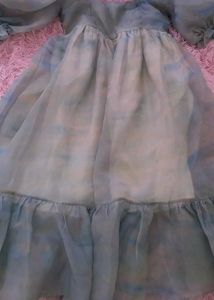 Puff Sleeve Square Neck Dress