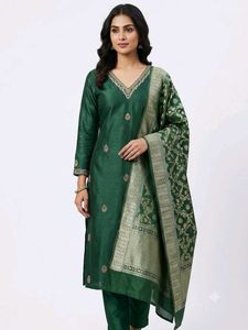 Lime Green Kurta &amp; Dhoti Pants Set