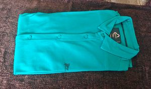 Teal Button-Up Shirt
