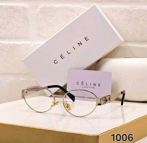 Celine Gold Oval Eyeglasses