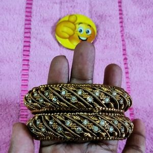 💝 GOLDEN METAL BANGLES 🤜