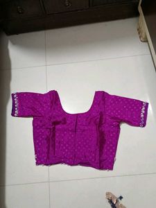 Purple Embellished Saree