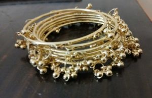 Golden Jingle Bangles Set