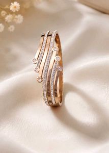 Chic Anti turnish Bangle with Crystals