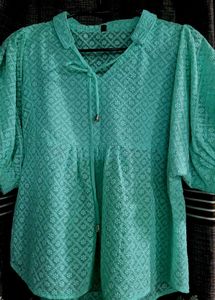 Aesthetic Chikankari Top