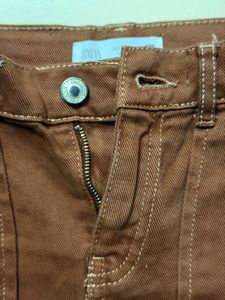 Brown Cargo Skirt