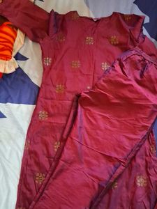 Tradition Kurta Set - Elegant Maroon