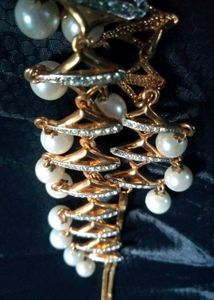 Elegant Pearl &amp; Gold plated necklace Set
