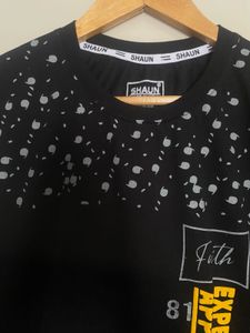 Men's Black Graphic T-Shirt