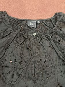 Eyelet Embroidered Top