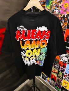 ALIEN UNISEX GRAPHIC PRINTED OVERSIZE TEE 🔥🔥