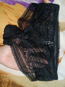 Women Black Net Panty