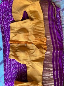 Bandhani Pure Gazi Silk Saree With Blouse