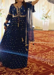 Royal Blue Embellished Kurta
