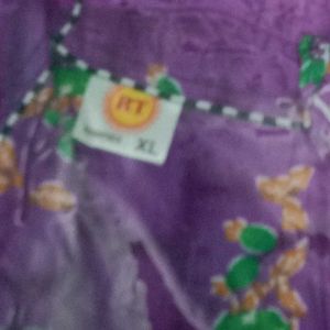 Purple Floral Nightgown