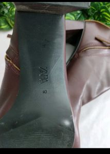 Brown Leather Ankle Boots