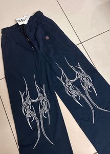Graphic Wide Leg Pants(30-34 size)