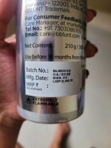 BBlunt Hot Shot Hold Spray